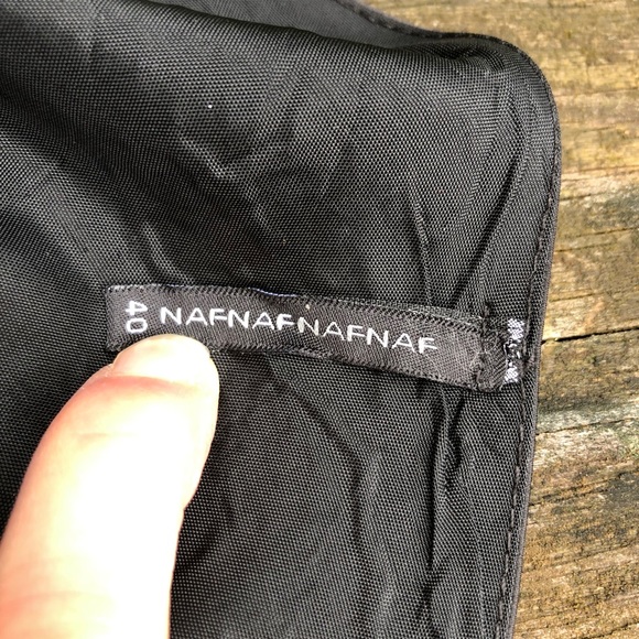 French NafNaf satiny one shoulder cocktail dress - Picture 6 of 7